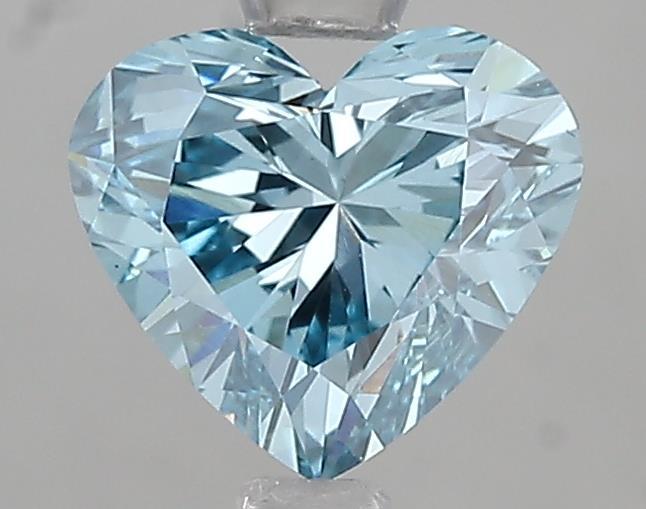 1.24 Ct. Fancy Vivid Blue Heart Lab Grown Diamond