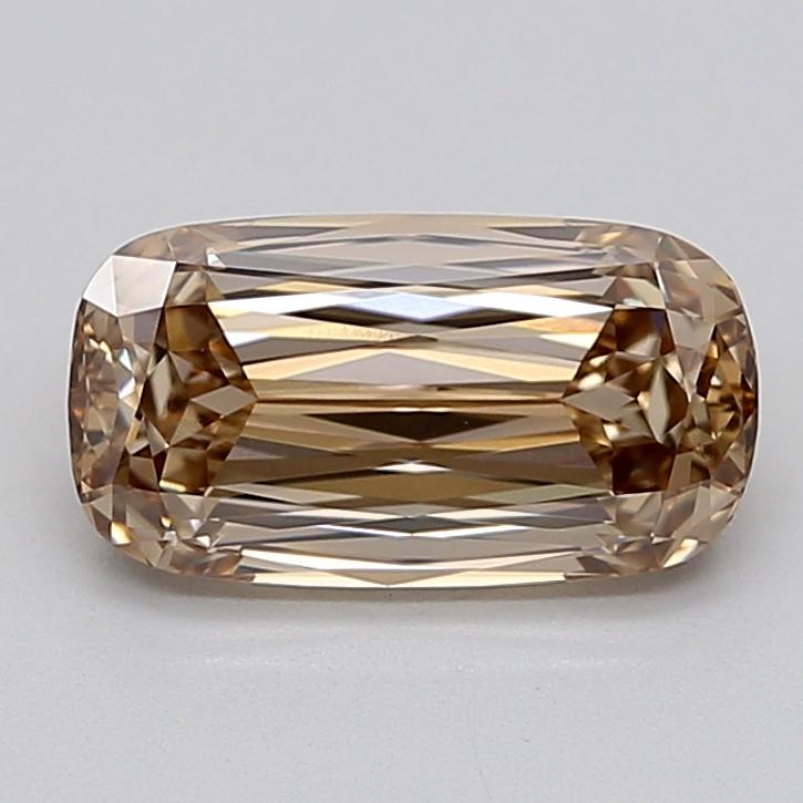 2.09 Ct. Fancy Light  Brown Cushion Lab Grown Diamond