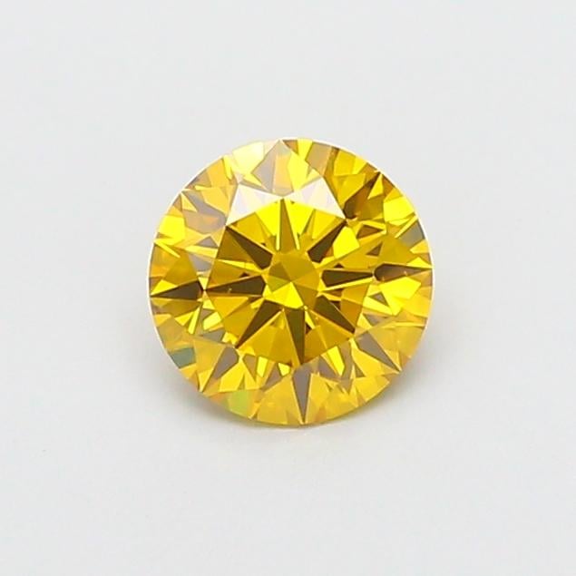 1.03 Ct. Fancy Vivid  Yellow Round Lab Grown Diamond