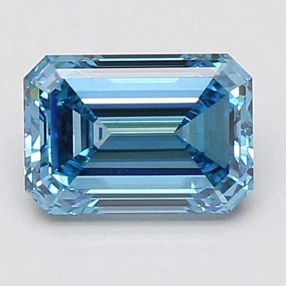 1.50 Ct. Fancy Vivid Blue Emerald Lab Grown Diamond