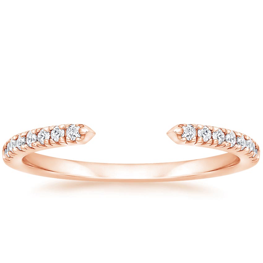 Rose Gold Zeta Diamond Open Ring
