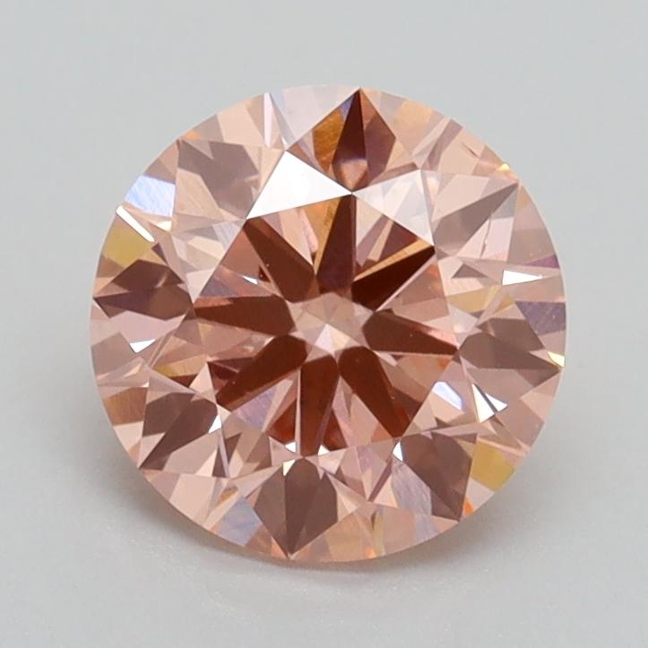 1.33 Ct. Fancy Intense Pink Round Lab Grown Diamond