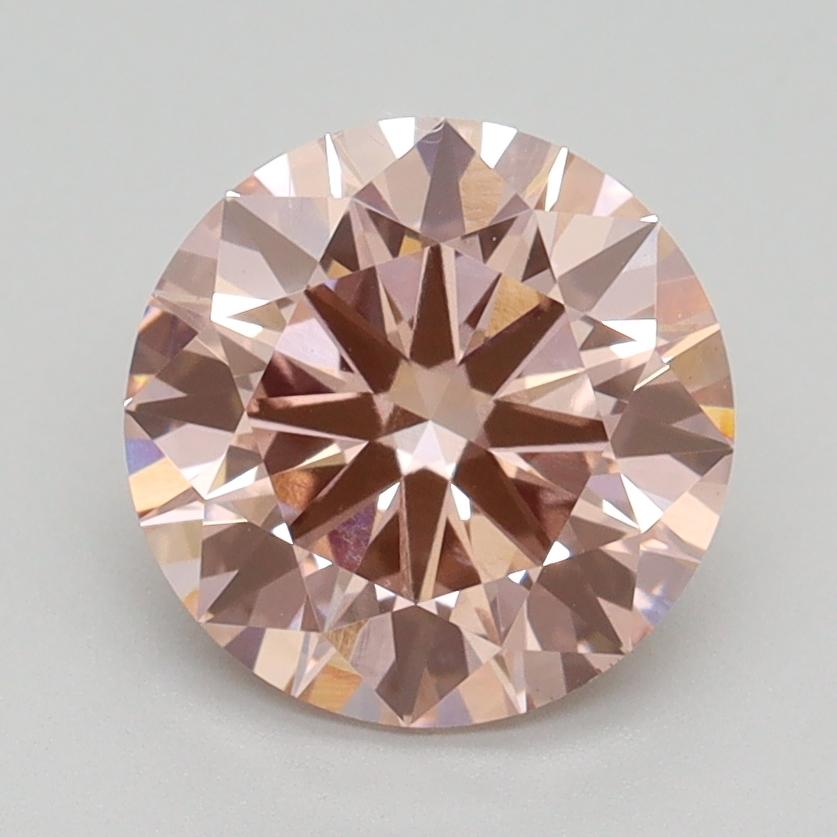 2.04 Ct. Fancy Intense Pink Round Lab Grown Diamond