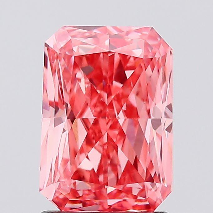 1.50 Ct. Fancy Vivid Pink Radiant Lab Grown Diamond