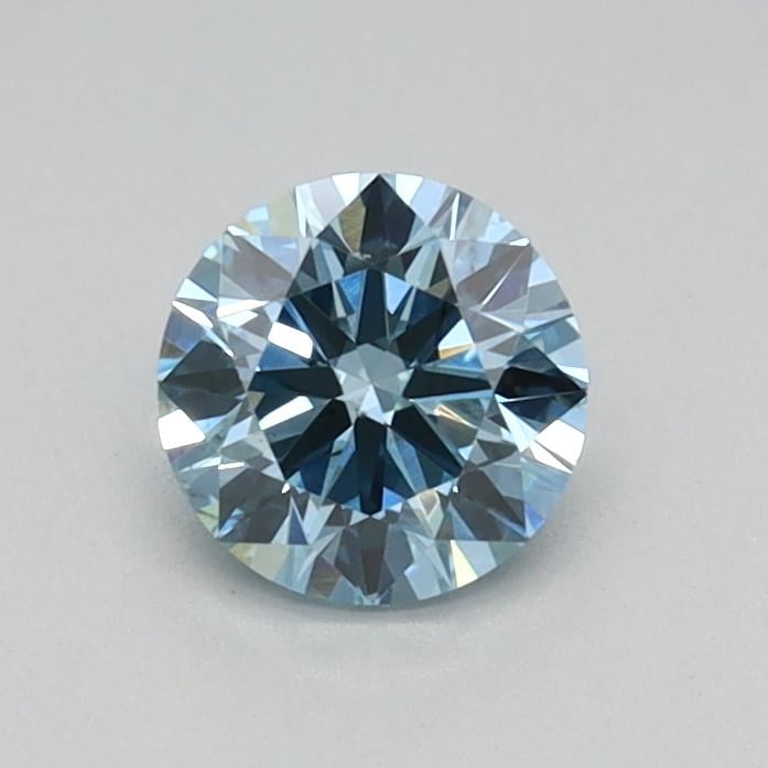 0.39 Ct. Fancy Vivid Blue Round Lab Grown Diamond