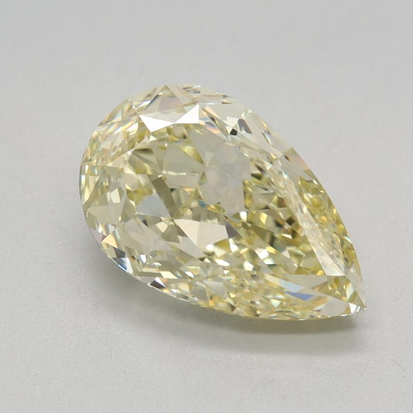 2.18 Ct. Fancy Yellow Pear Lab Grown Diamond