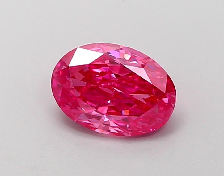 1.03 Ct. Fancy Vivid Pink Oval Lab Grown Diamond