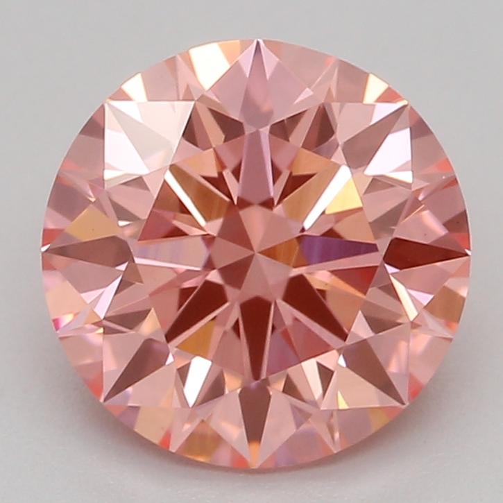 1.27 Ct. Fancy Vivid Pink Round Lab Grown Diamond