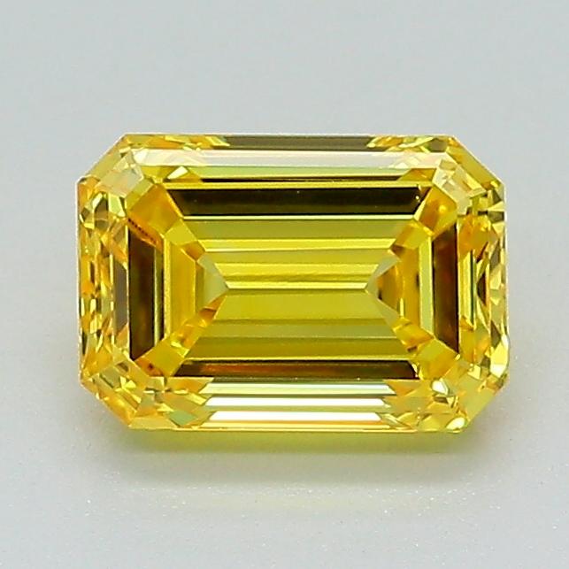 1.04 Ct. Fancy Vivid Yellow Emerald Lab Grown Diamond