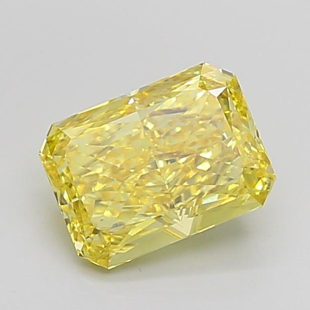 3.08 Ct. Fancy Vivid Yellow Radiant Lab Grown Diamond