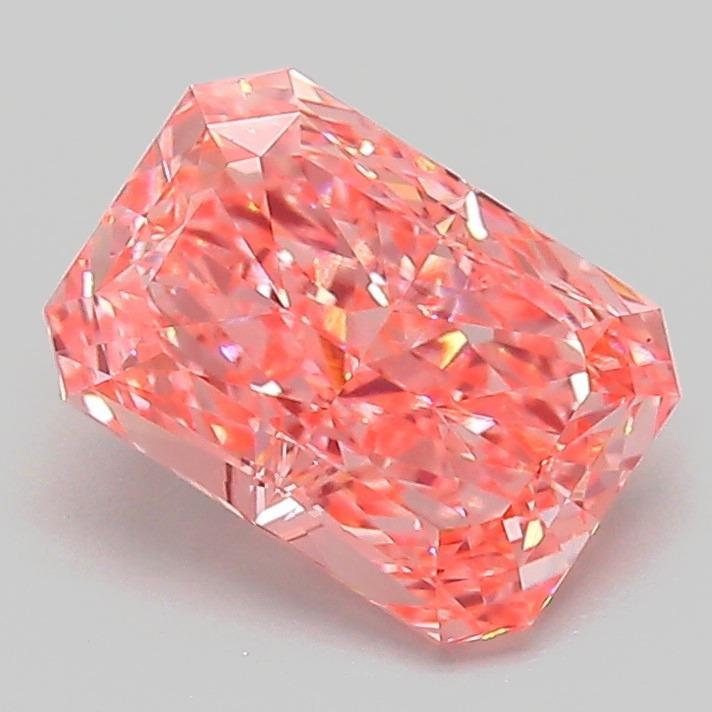 1.65 Ct. Fancy Vivid Pink Radiant Lab Grown Diamond