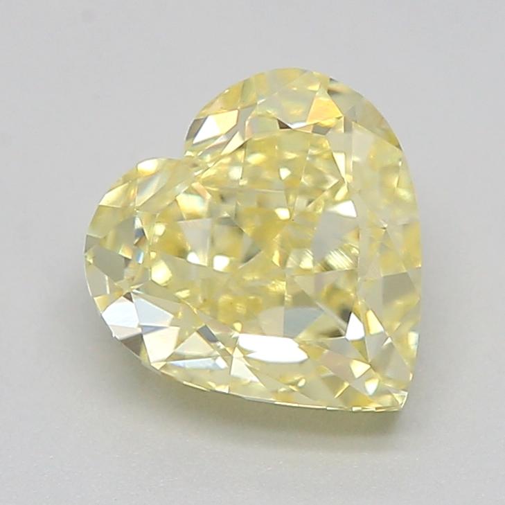 1.00 Ct. Fancy Intense  Yellow Heart Lab Grown Diamond