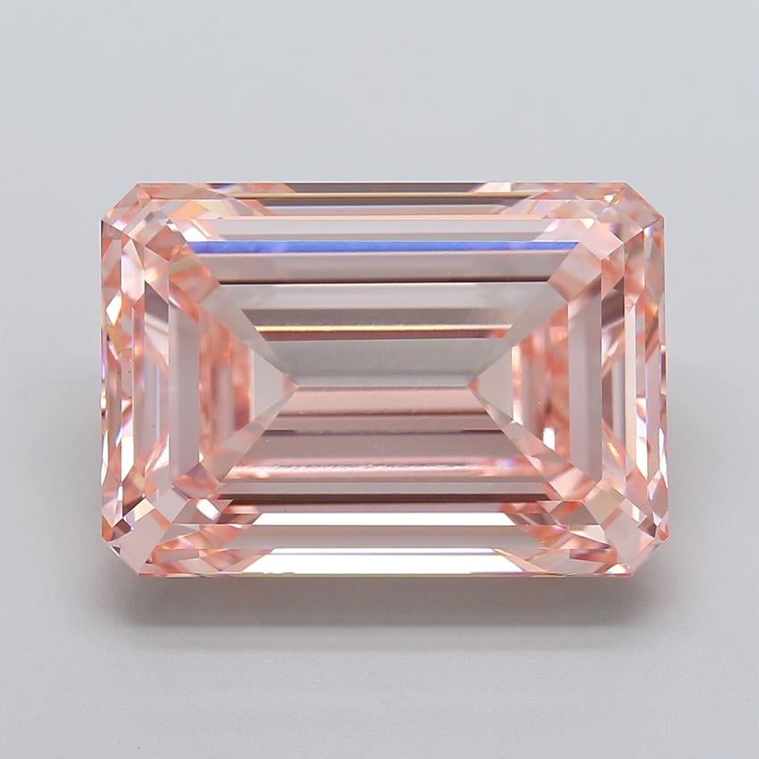 20.15 Ct. Fancy Intense  Pink Emerald Lab Grown Diamond