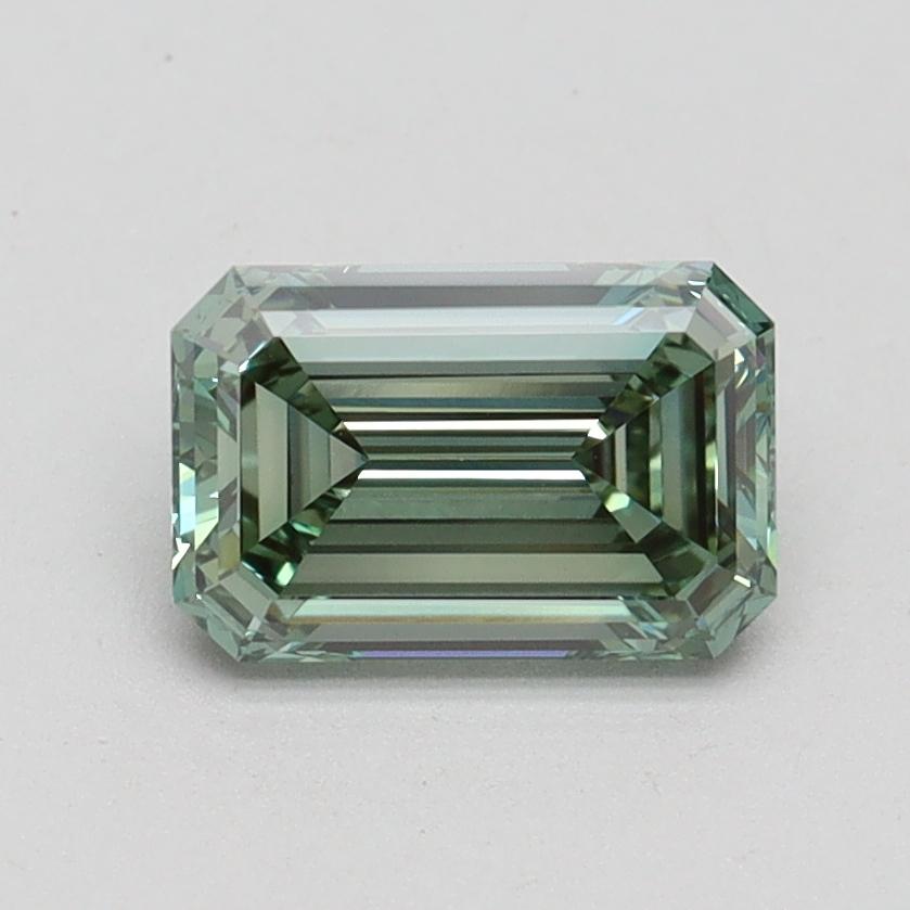 1.12 Ct. Fancy Intense Green Emerald Lab Grown Diamond