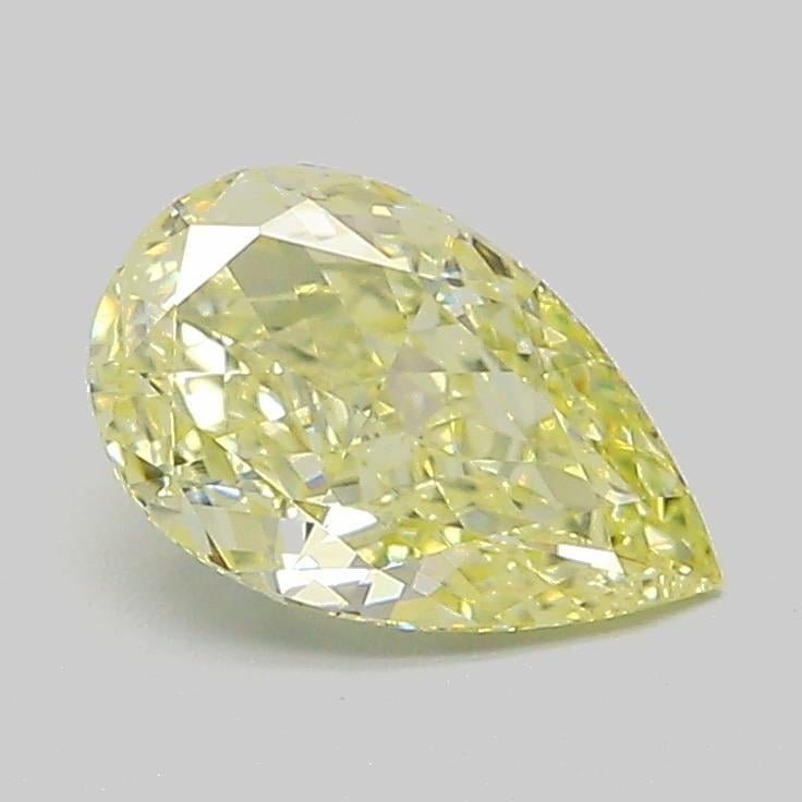 1.06 Ct. Fancy Vivid  Yellow Pear Lab Grown Diamond