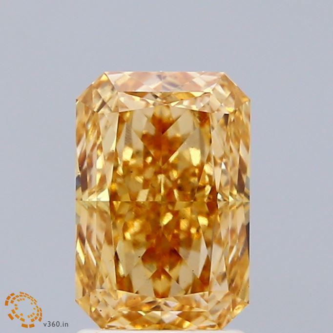 2.06 Ct. Fancy Intense Yellow Radiant Lab Grown Diamond
