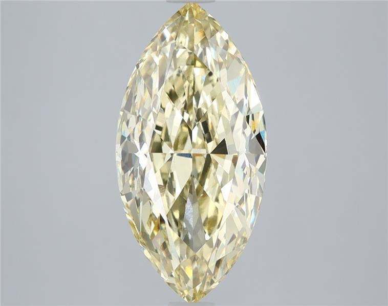 4.09 Ct. Fancy Yellow Marquise Lab Grown Diamond