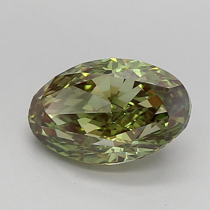 1.51 Ct. Fancy Intense Green Oval Lab Grown Diamond