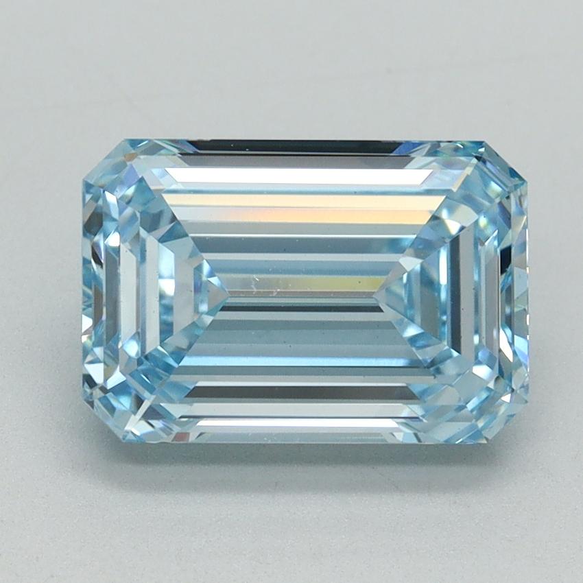 3.03 Ct. Fancy Intense Blue Emerald Lab Grown Diamond