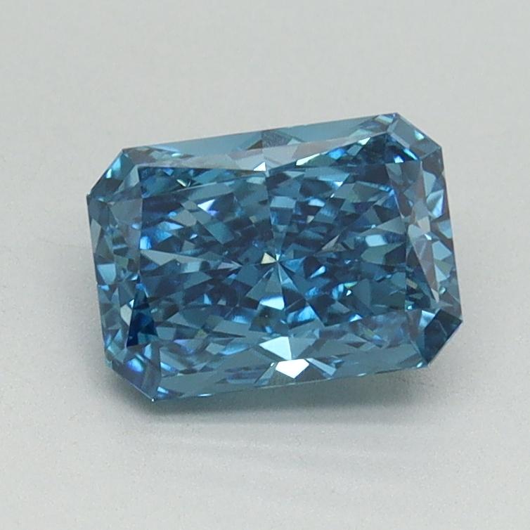 1.08 Ct. Fancy Vivid Blue Radiant Lab Grown Diamond