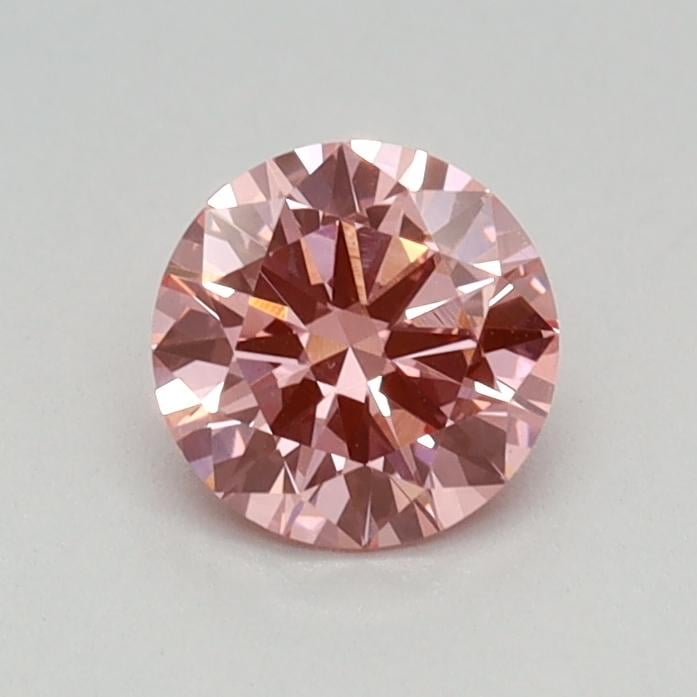 0.47 Ct. Fancy Vivid Pink Round Lab Grown Diamond