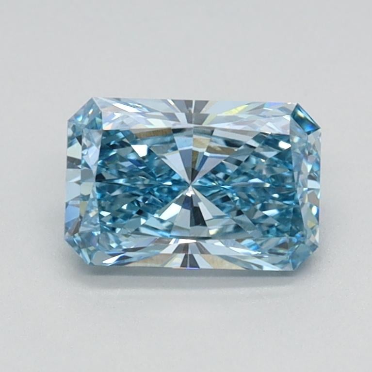 0.76 Ct. Fancy Intense Blue Radiant Lab Grown Diamond
