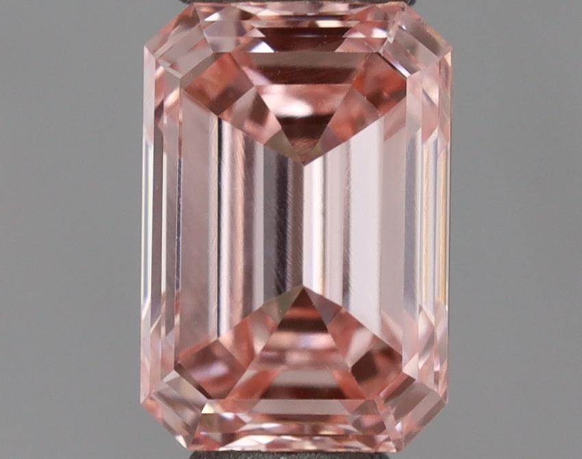 0.55 Ct. Fancy Intense Pink Emerald Lab Grown Diamond