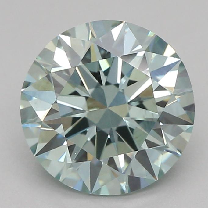 1.05 Ct. Fancy Vivid Green Round Lab Grown Diamond