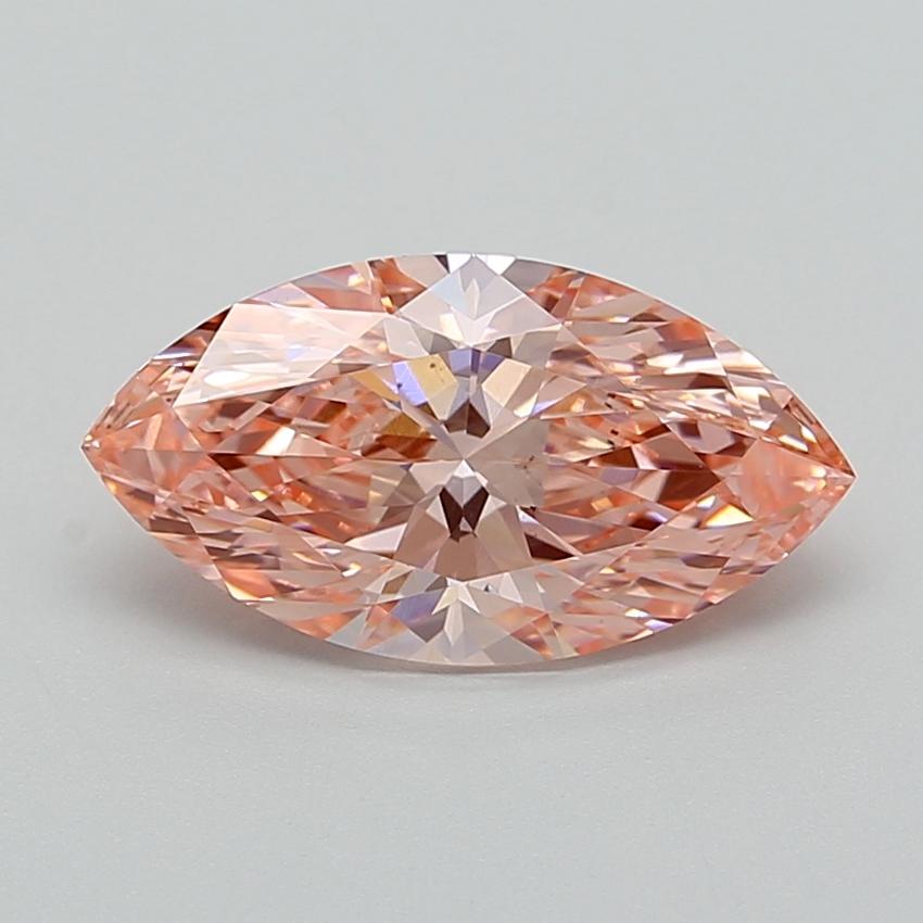 2.99 Ct. Fancy Vivid  Pink Marquise Lab Grown Diamond