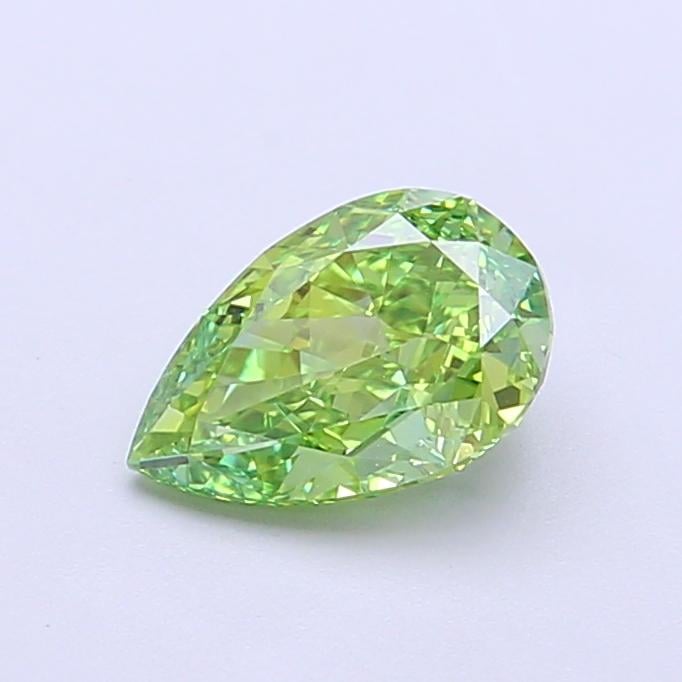 1.01 Ct. Fancy Vivid  Green Pear Lab Grown Diamond