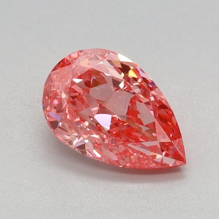 0.87 Ct. Fancy Vivid Pink Pear Lab Grown Diamond