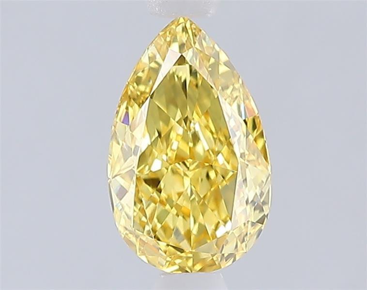 1.09 Ct. Fancy Intense  Yellow Pear Lab Grown Diamond