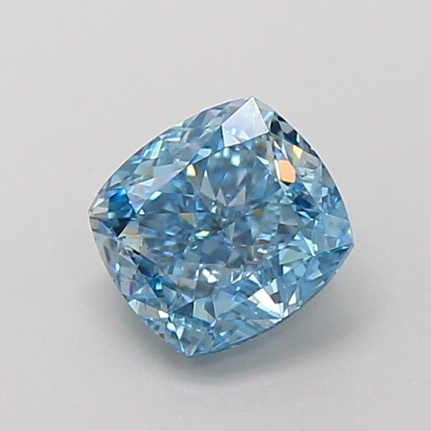 1.04 Ct. Fancy Vivid Blue Cushion Lab Grown Diamond