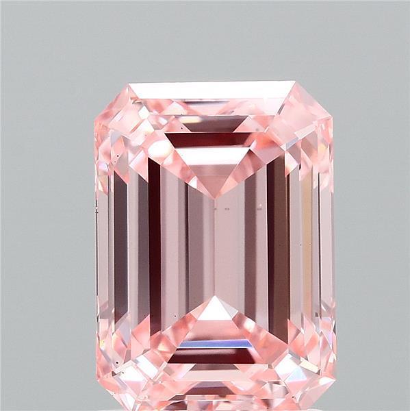2.02 Ct. Fancy Vivid Pink Emerald Lab Grown Diamond