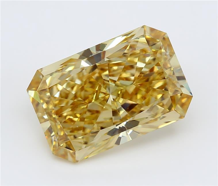 8.01 Ct. Vivid  Yellow Radiant Lab Grown Diamond
