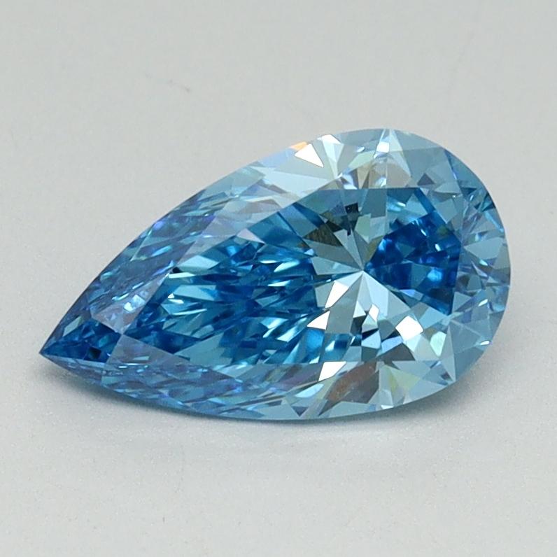 1.00 Ct. Fancy Vivid Blue Pear Lab Grown Diamond