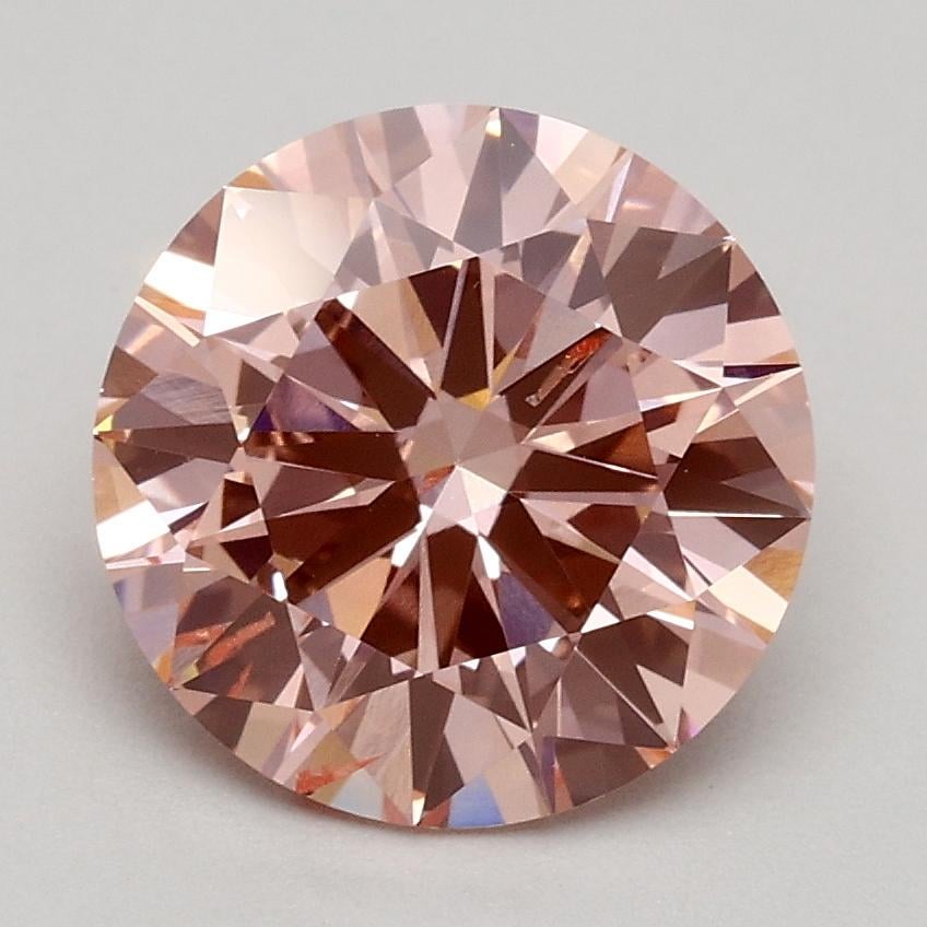 1.75 Ct. Fancy Intense Pink Round Lab Grown Diamond