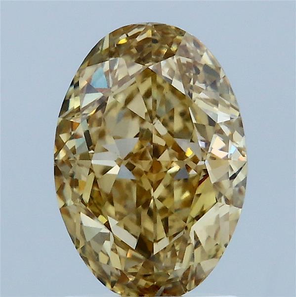 2.02 Ct. Fancy Intense Yellow Oval Lab Grown Diamond