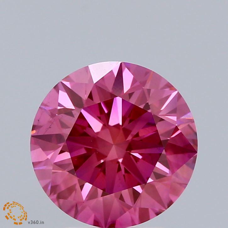 2.56 Ct. Fancy Pink Round Lab Grown Diamond