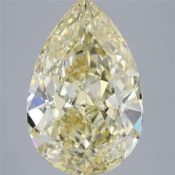 5.07 Ct. Fancy  Yellow Pear Lab Grown Diamond