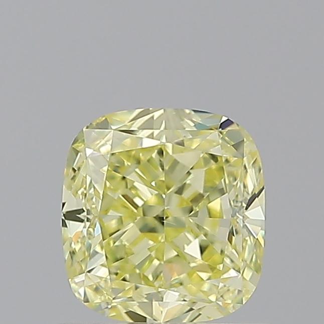 1.01 Ct. Fancy Intense  Yellow Cushion Diamond