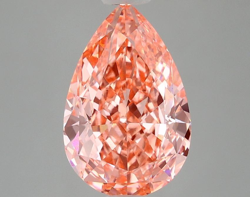 3.29 Ct. Fancy Pink Pear Lab Grown Diamond