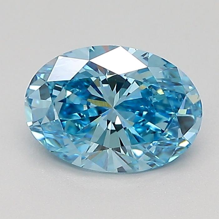 1.04 Ct. Fancy Vivid Blue Oval Lab Grown Diamond