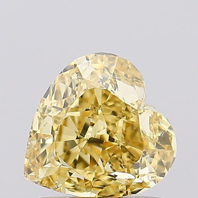 1.11 Ct. Fancy Intense Yellow Heart Lab Grown Diamond