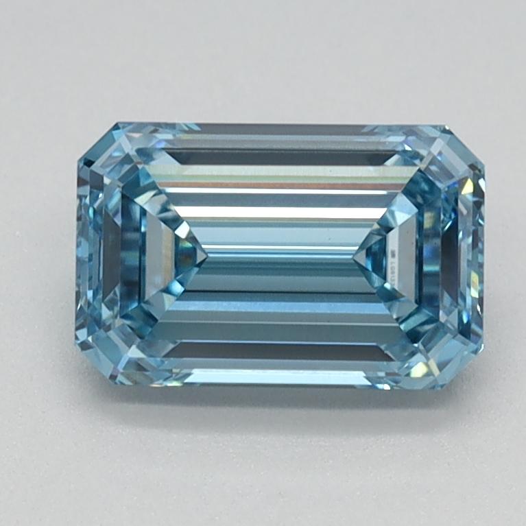 1.08 Ct. Fancy Intense Blue Emerald Lab Grown Diamond