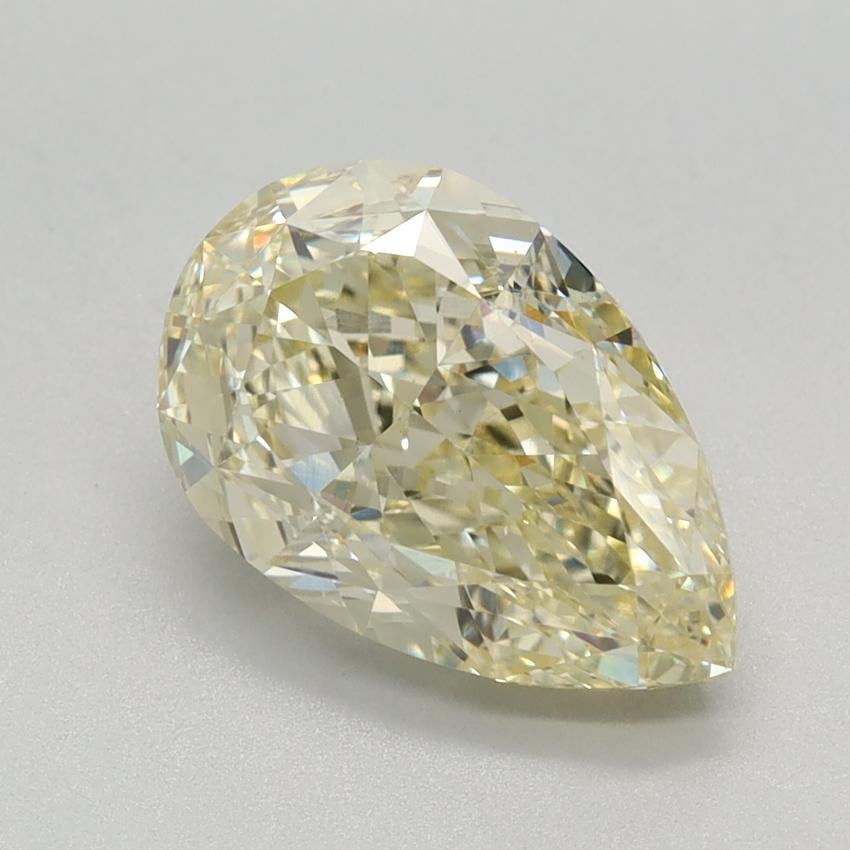 2.23 Ct. Fancy Light Yellow Pear Lab Grown Diamond