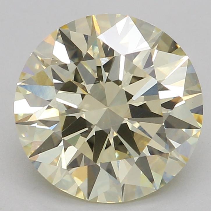 1.55 Ct. Fancy Light Yellow Round Lab Grown Diamond