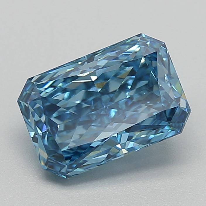 1.65 Ct. Fancy Vivid  Blue Radiant Lab Grown Diamond