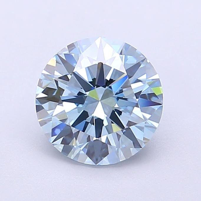 1.51 Ct. Fancy Intense  Blue Round Lab Grown Diamond