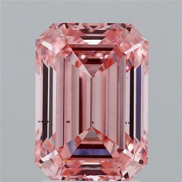 3.01 Ct. Fancy Intense Pink Emerald Lab Grown Diamond